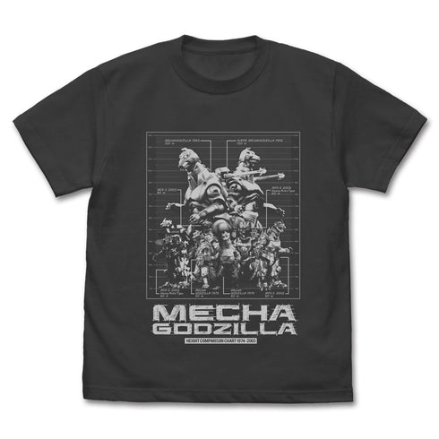 『ゴジラ』歴代メカゴジラ身長比較表 Tシャツ